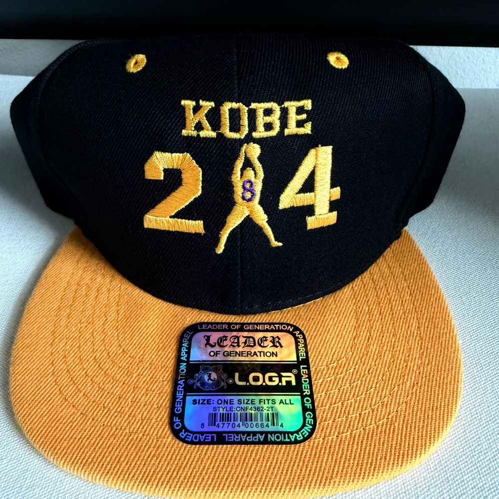 Black and Gold Kobe 24 Cap